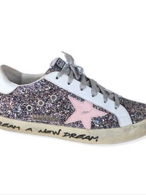 Golden Goose Women’s Dream a New Dream Glitter Super-Star Sneakers